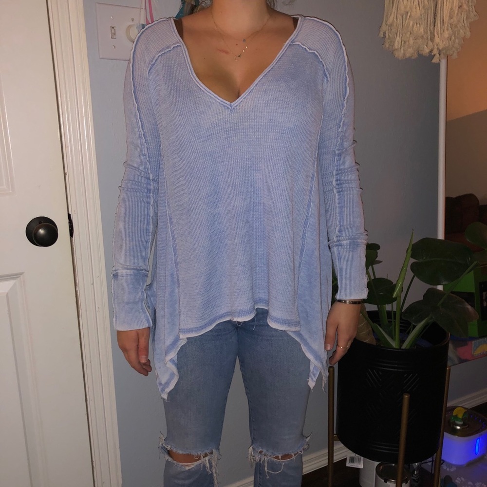 Free People Long Sleeve V-Neck
